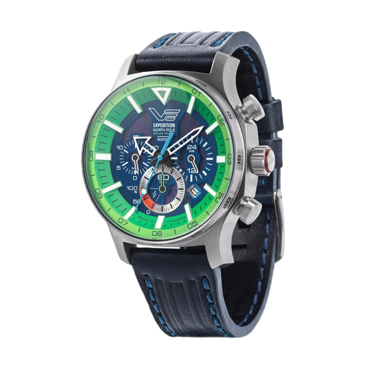 ZEGAREK VOSTOK EUROPE EXPEDITION NORTH POLE 1 POLAR SPRUCE SOLAR