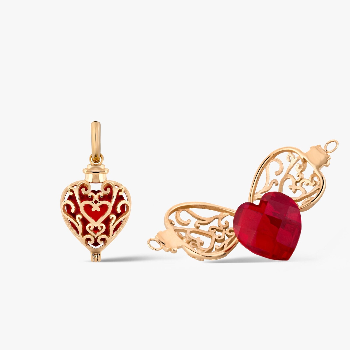 Kolczyki Hidden Heart Love Fever