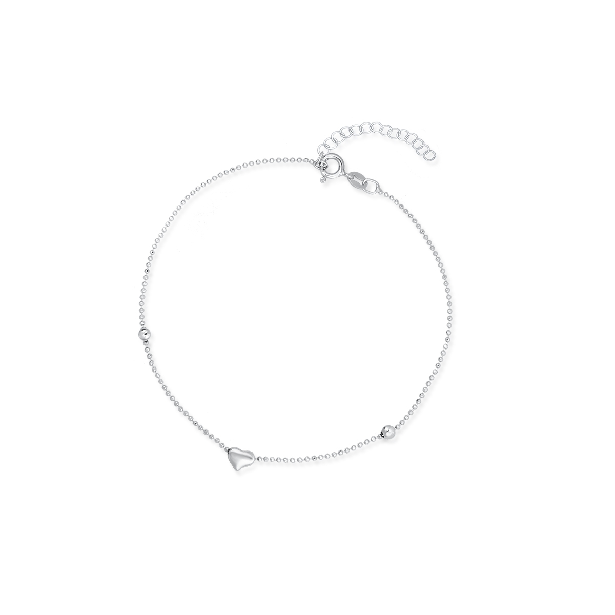 Bransoleta srebrna na nogę