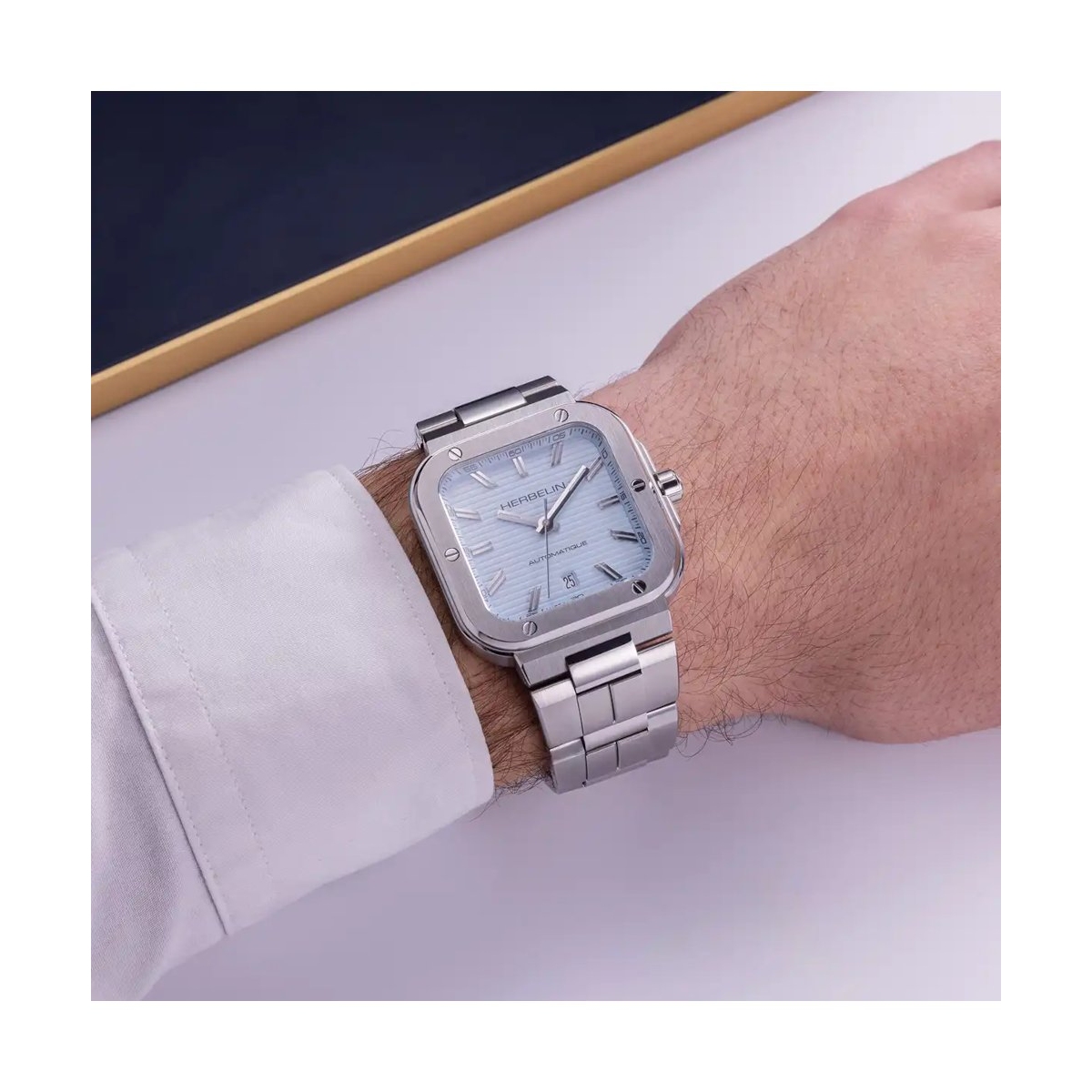 ZEGAREK HERBELIN CAP CAMARAT SQUARE AUTOMATIC