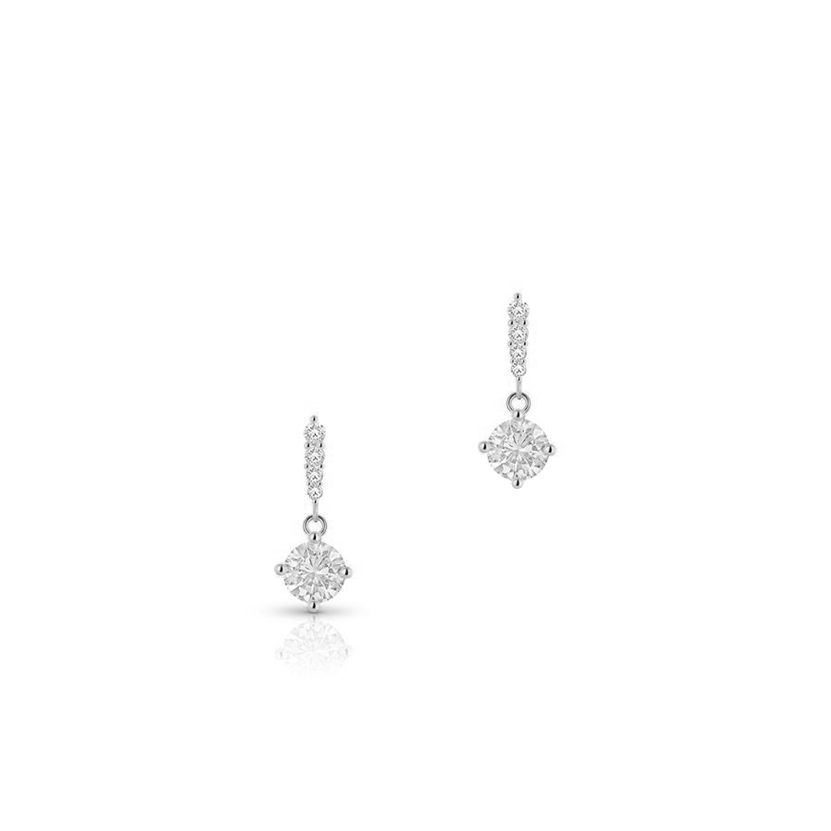 Kolczyki srebrne z cyrkoniami