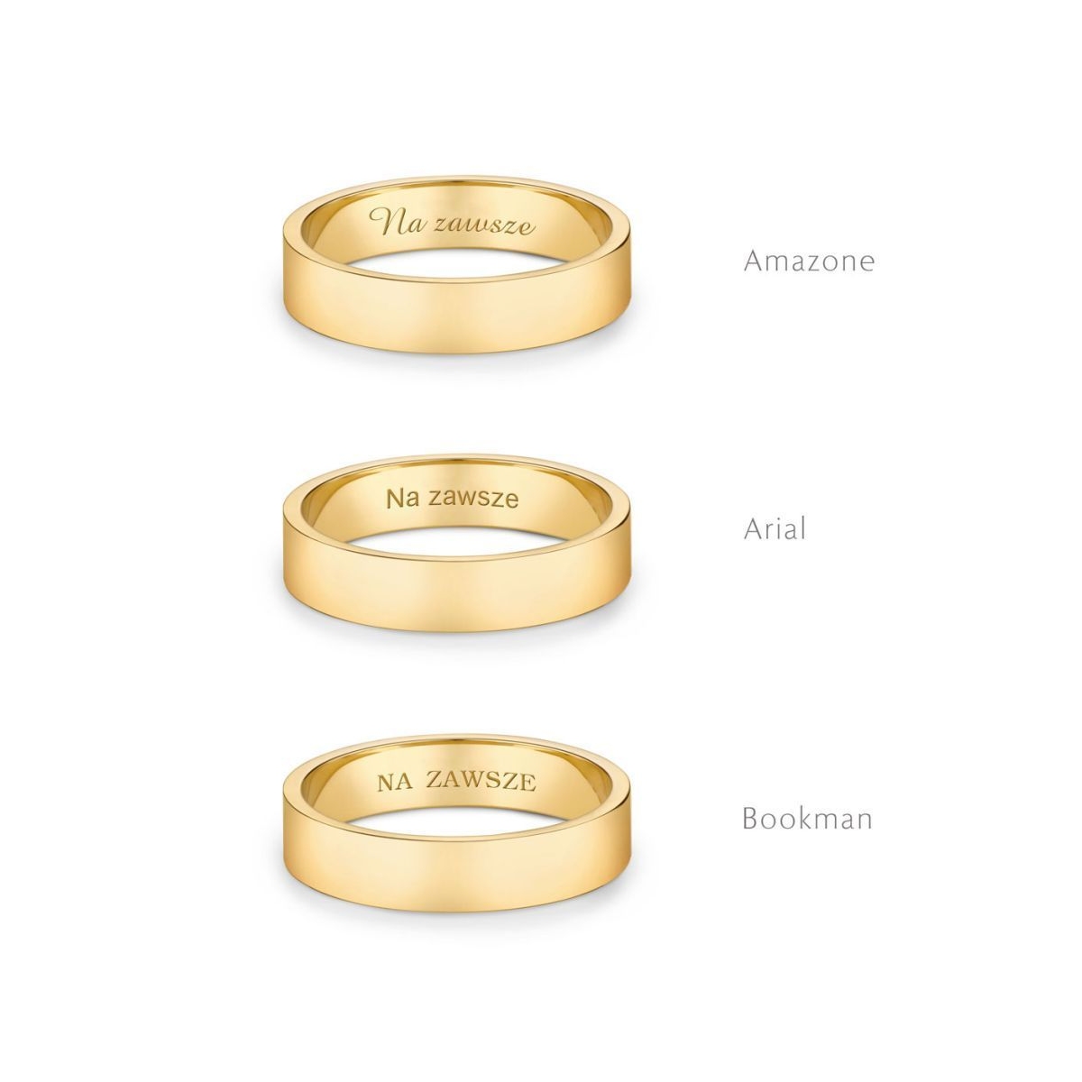 Obrączka złota CATEDRALE damska