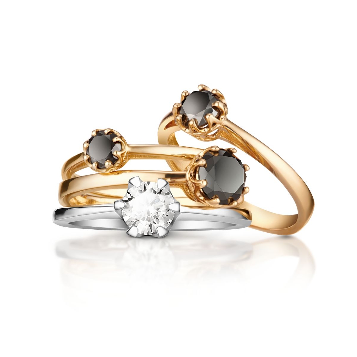 Pierścionek zaręczynowy złoty Tajemniczy