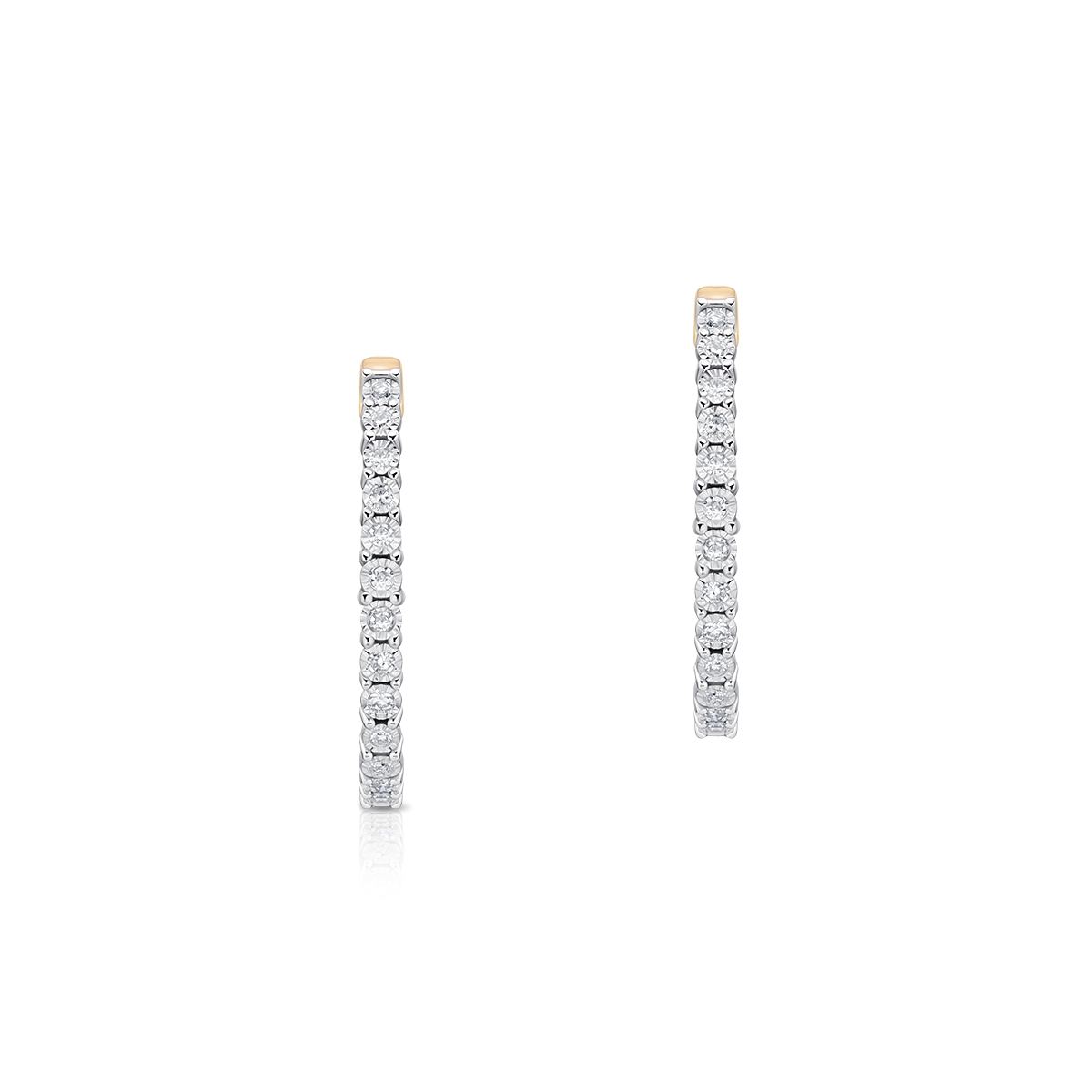 Kolczyki złote z diamentami