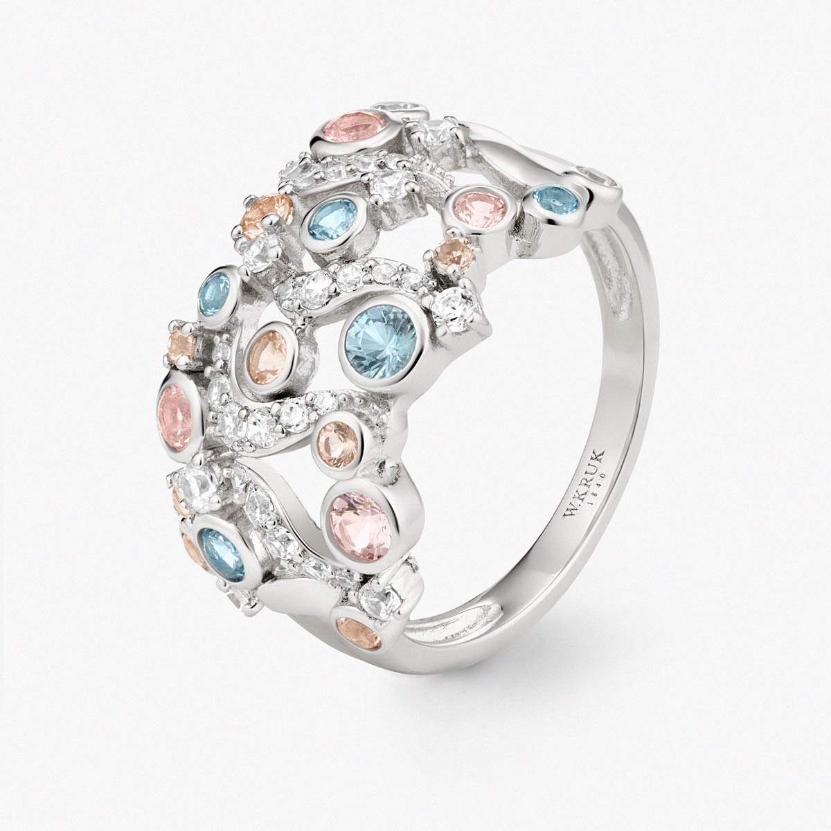 Pierścionek srebrny Balerina