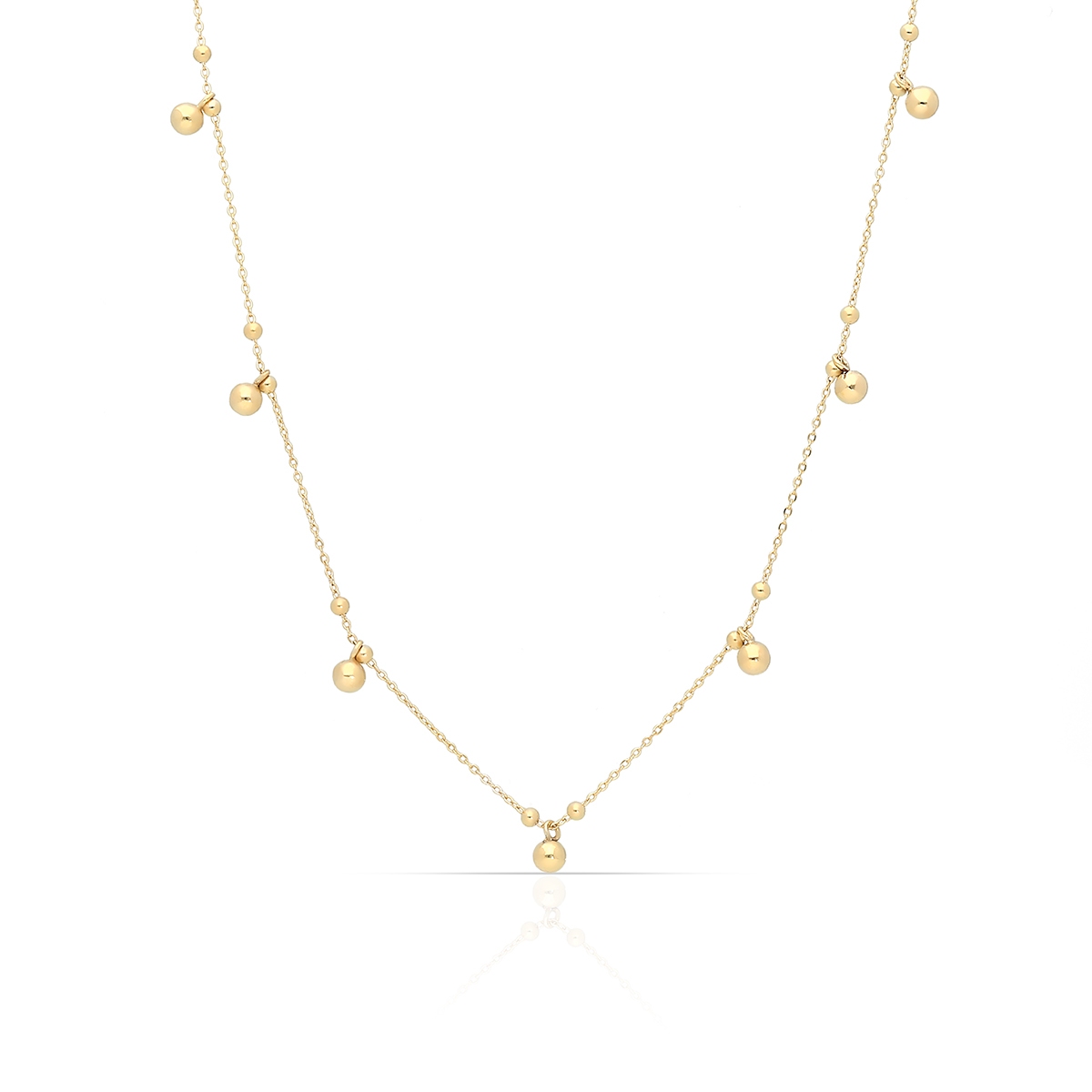Naszyjnik złoty z kulkami