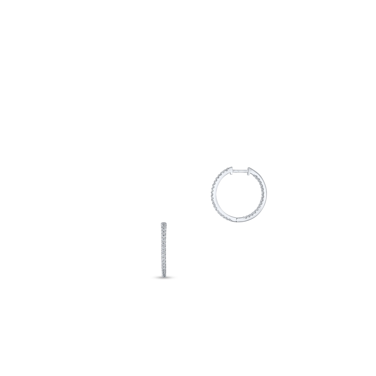 Kolczyki białe złoto z brylantami