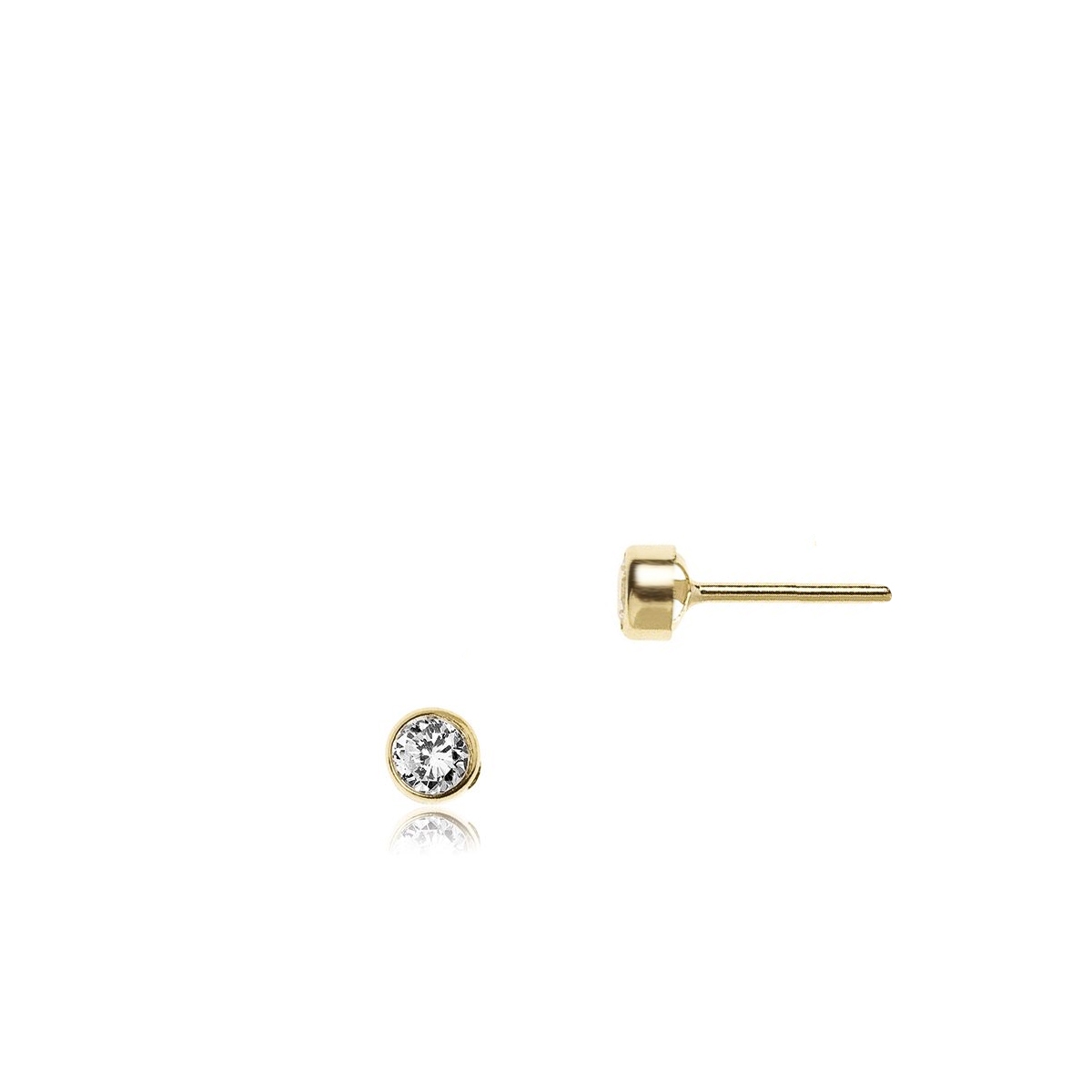 Kolczyki złote z cyrkoniami