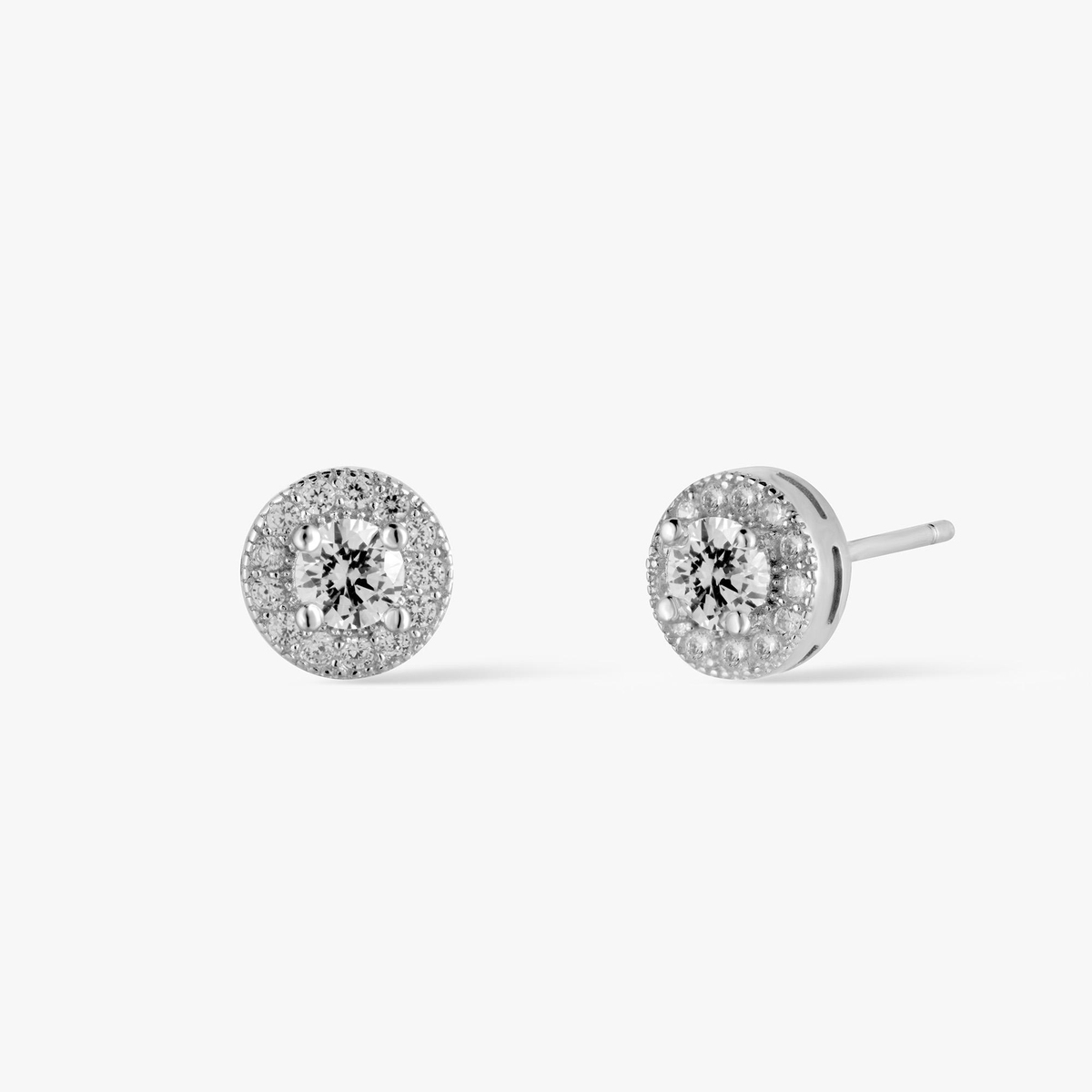 Kolczyki srebrne z cyrkoniami