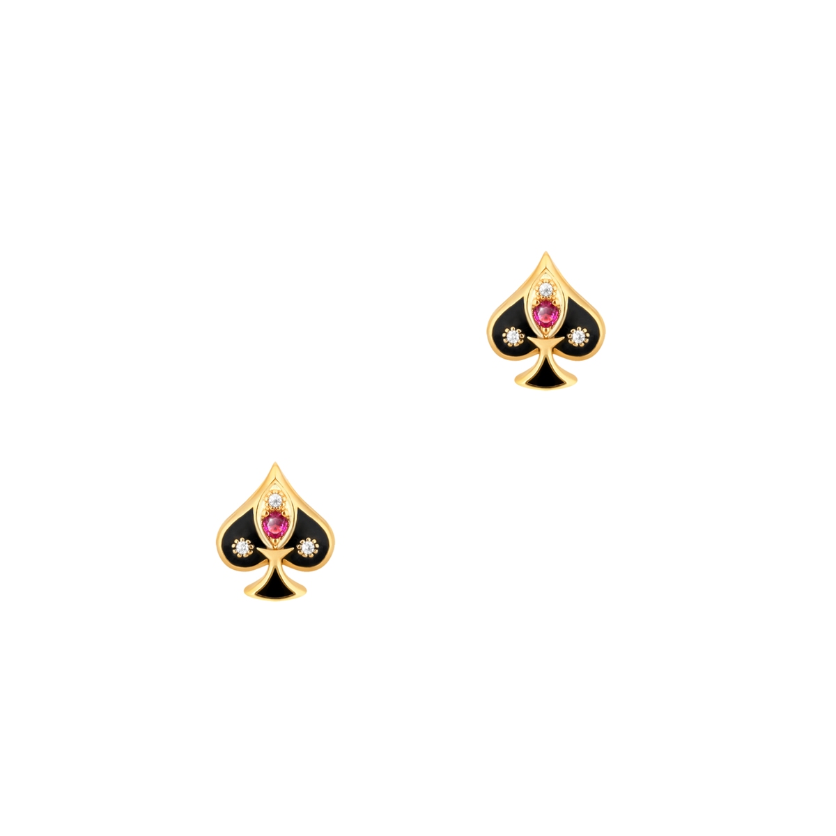 Kolczyki Czarny Pik Wonderland