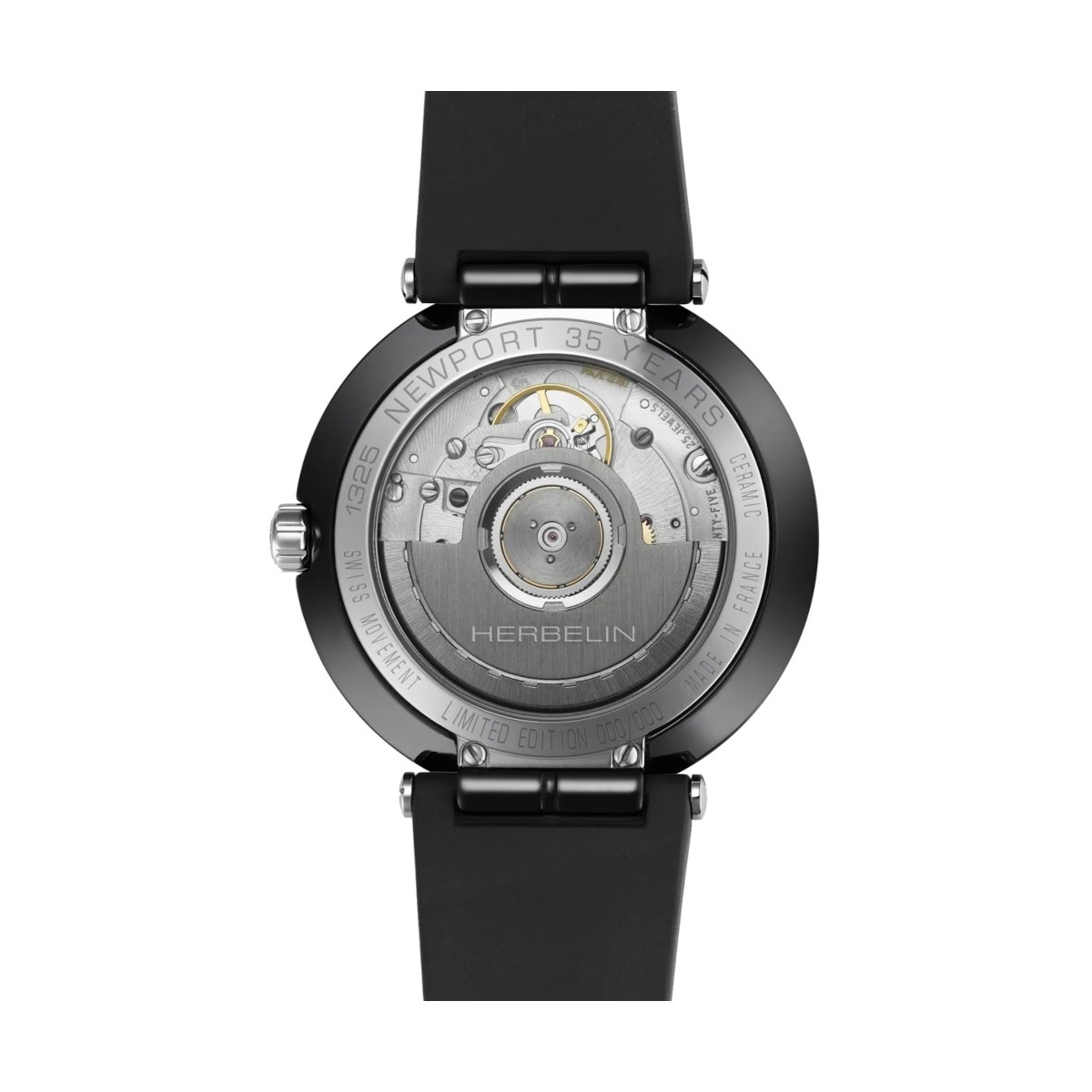 ZEGAREK HERBELIN NEWPORT CERAMIC 35TH ANNIVERSARY LIMITED EDITION