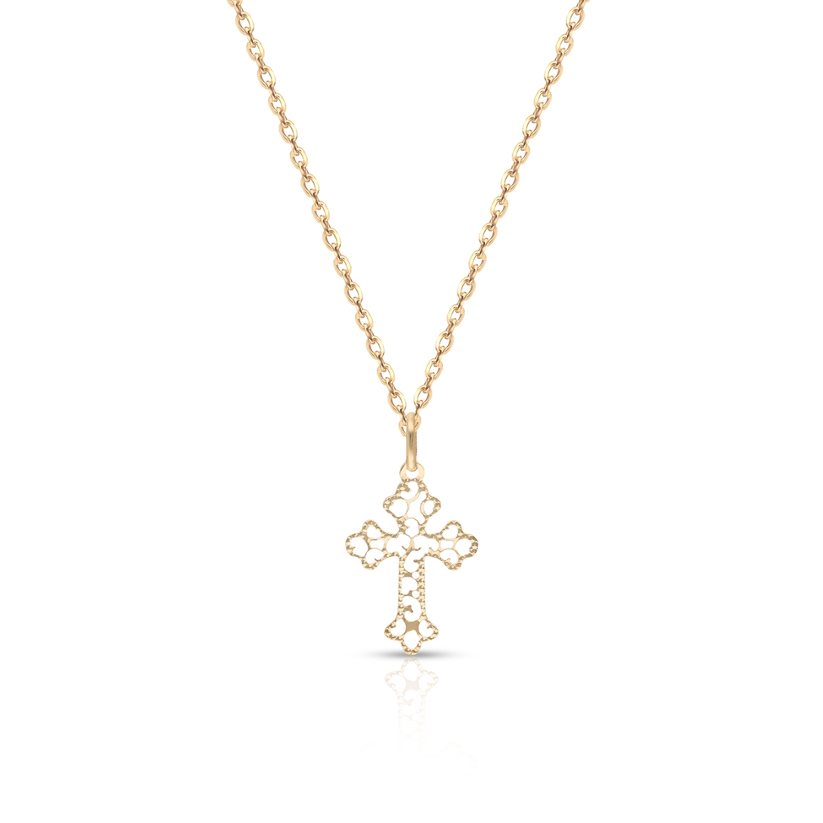 Wisiorek złoty krzyżyk