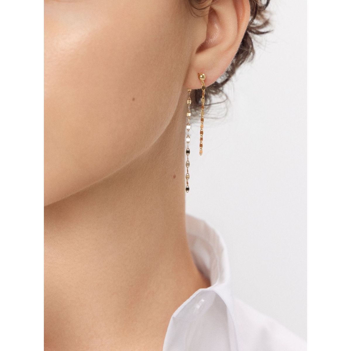 Kolczyki srebrne pozłacane