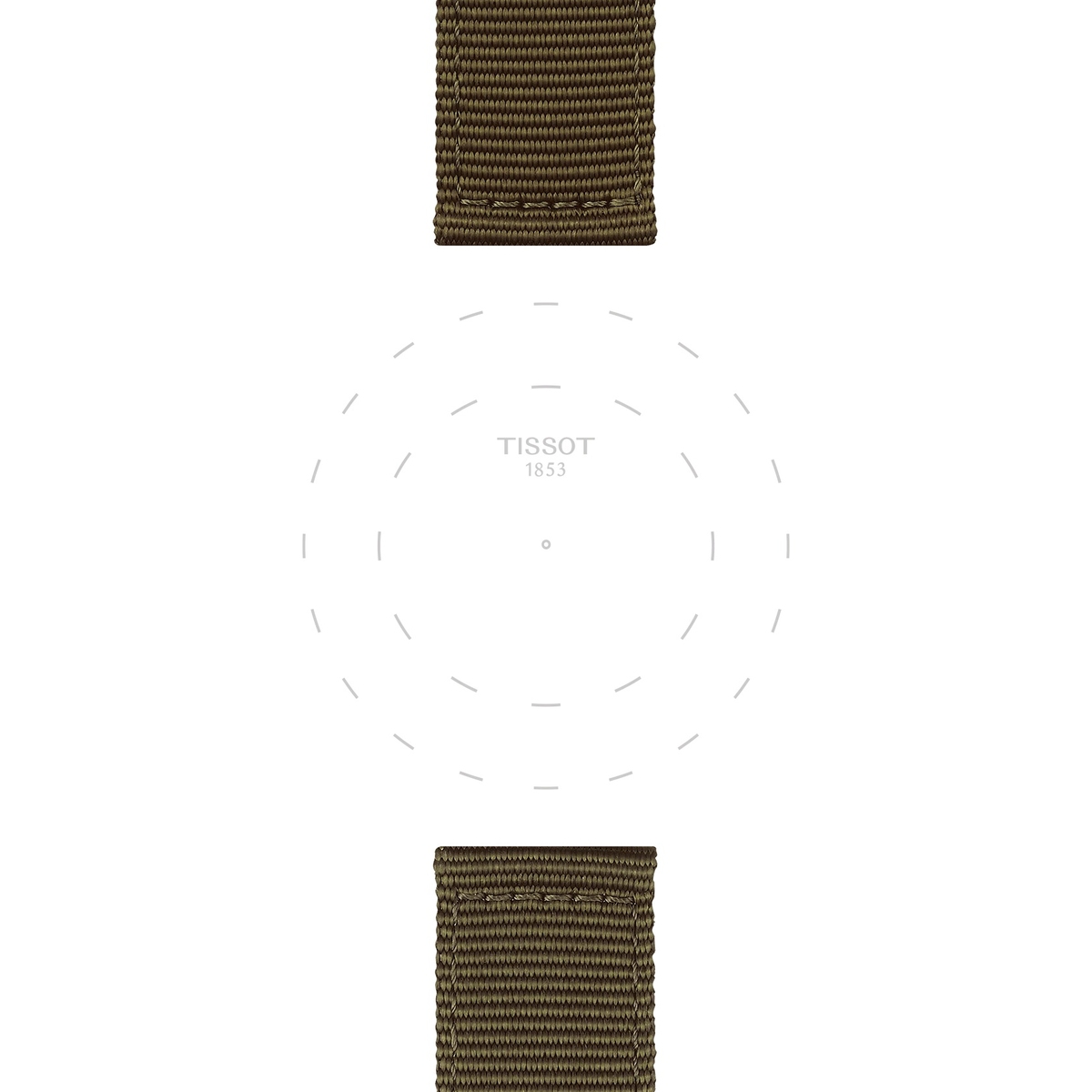 Tissot pasek khaki materiałowy 22 mm