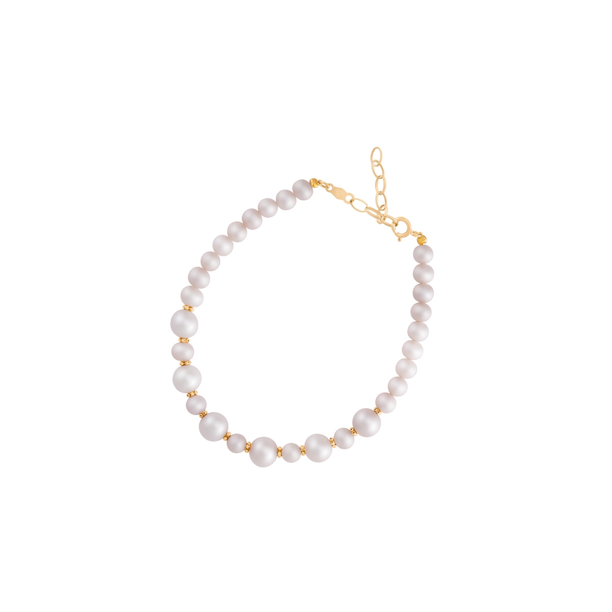 Bransoleta złota z perłami