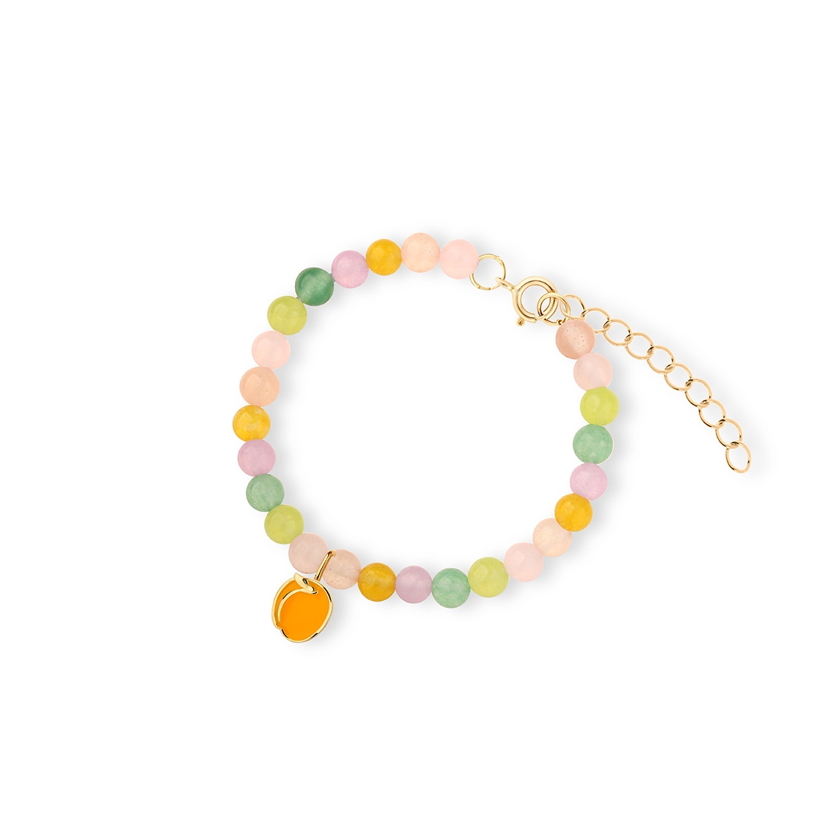 Bransoleta srebrna z motywem moreli