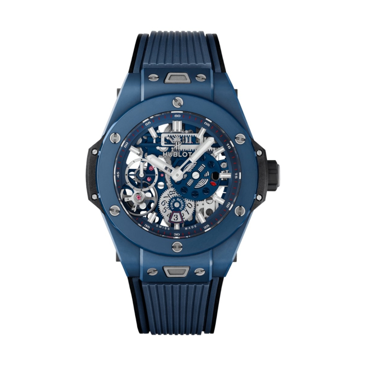 ZEGAREK HUBLOT BIG BANG MECA-10 CERAMIC BLUE