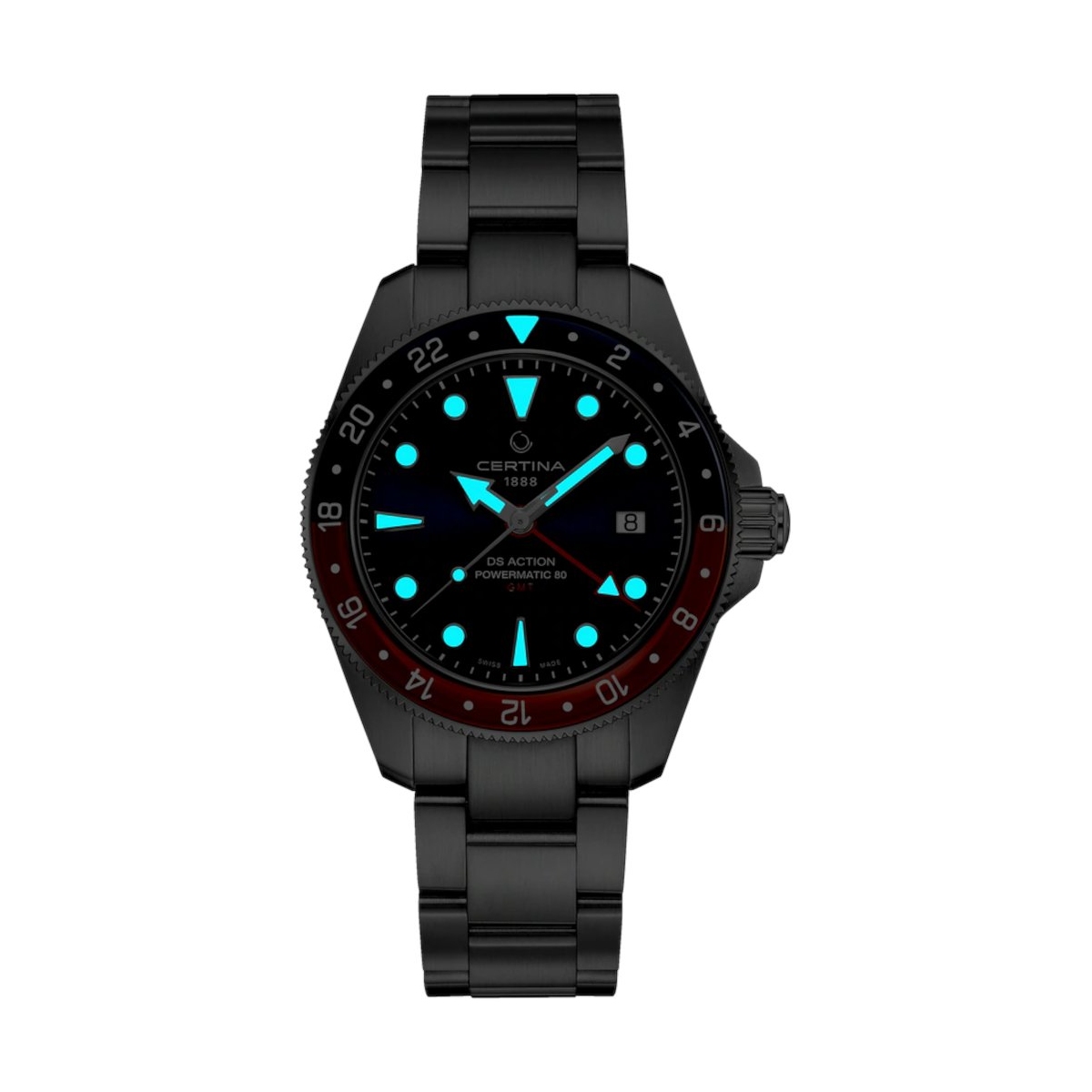 ZEGAREK CERTINA DS Action GMT Powermatic 80