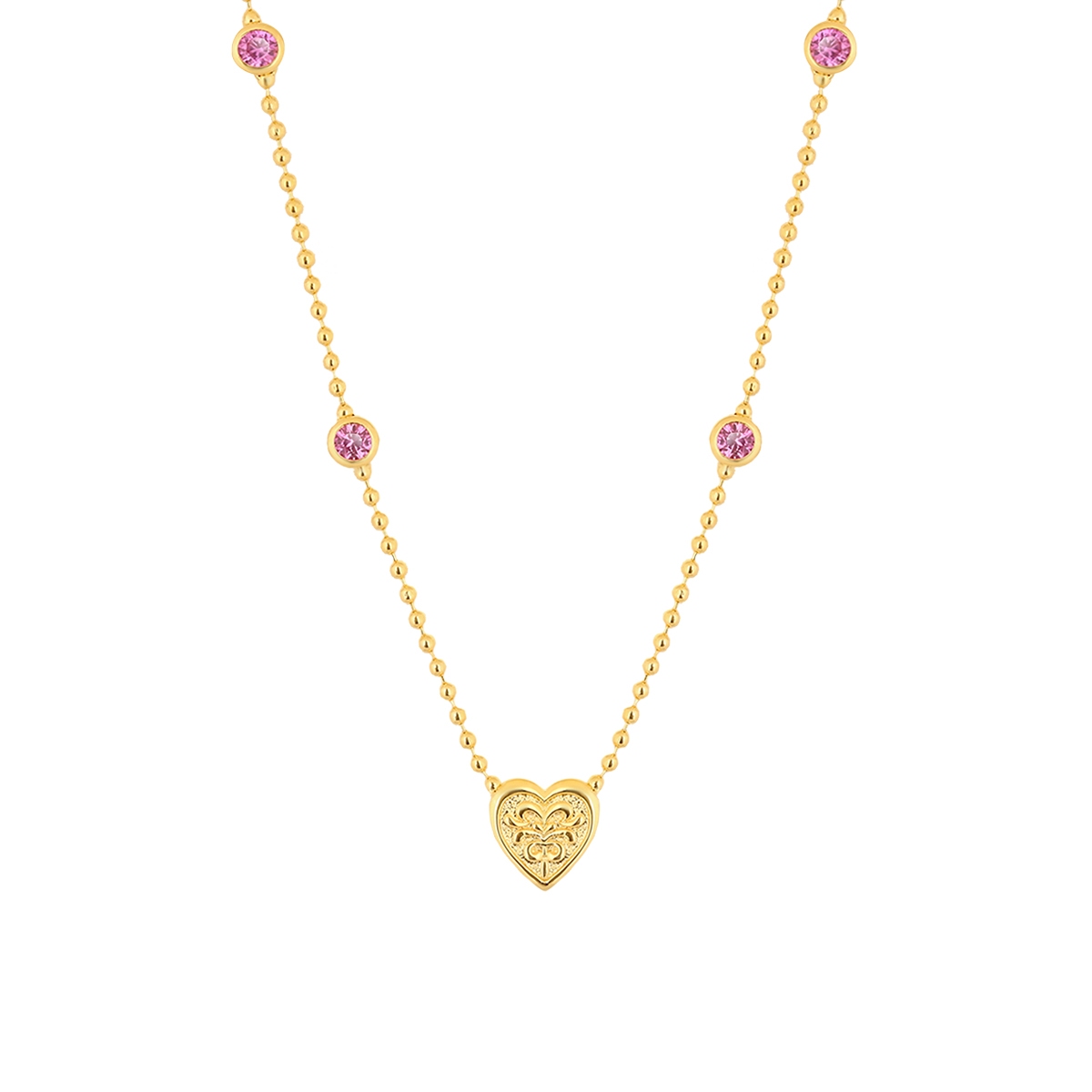 Naszyjnik Różowy Kier Wonderland