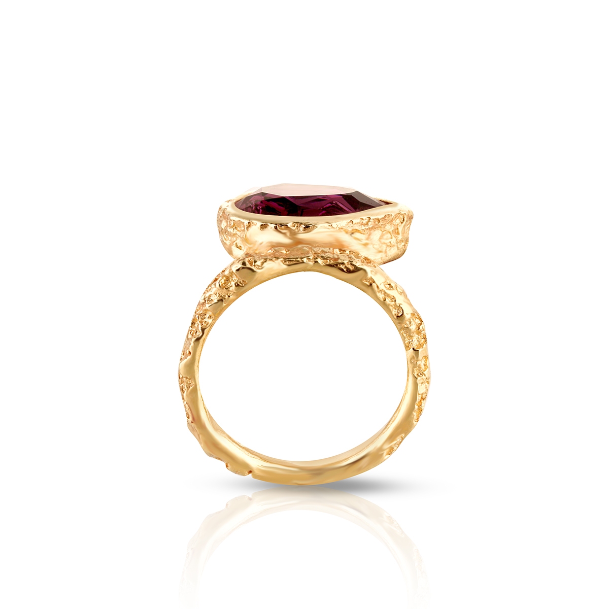 Pierścionek srebrny pozłacany Motyle