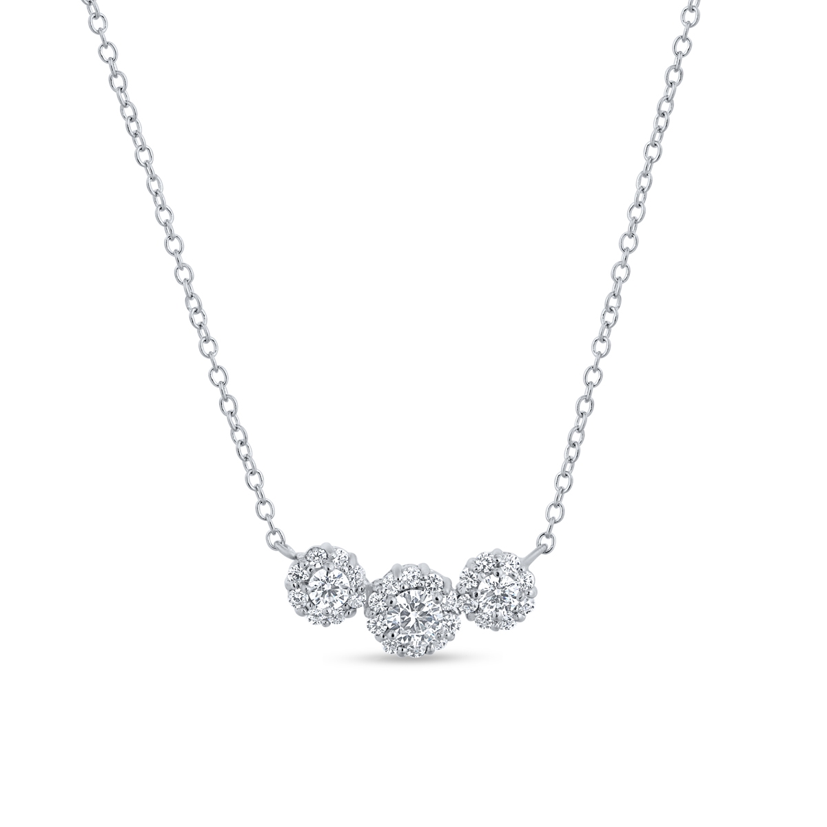 Naszyjnik srebrny z cyrkoniami