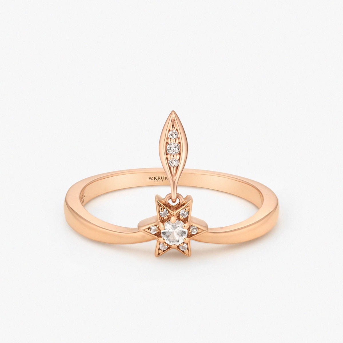 Pierścionek złoty Follow