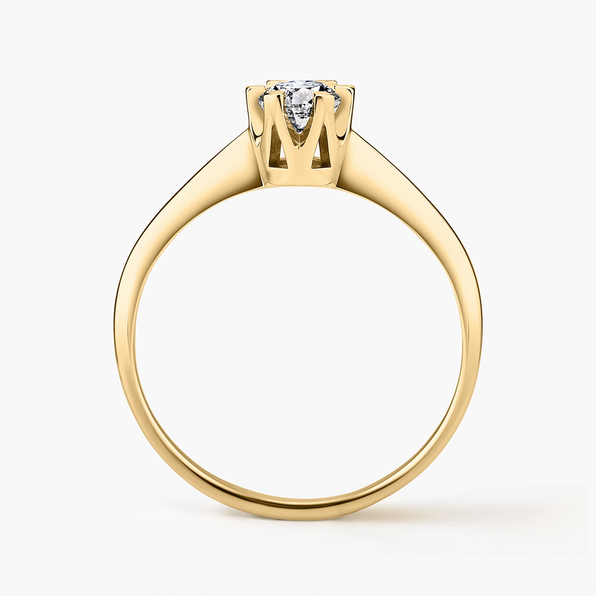 Pierścionek zaręczynowy złoty Jedyny