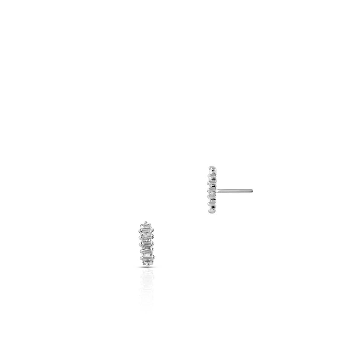 Kolczyki białe złoto z diamentami