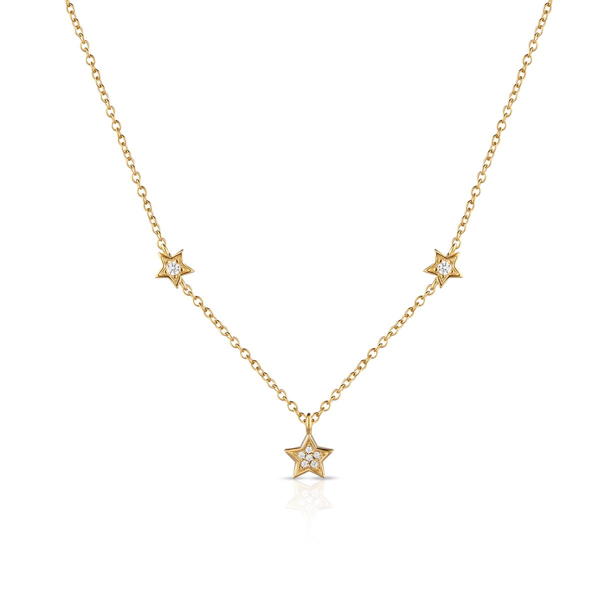 Naszyjnik srebrny Little Star