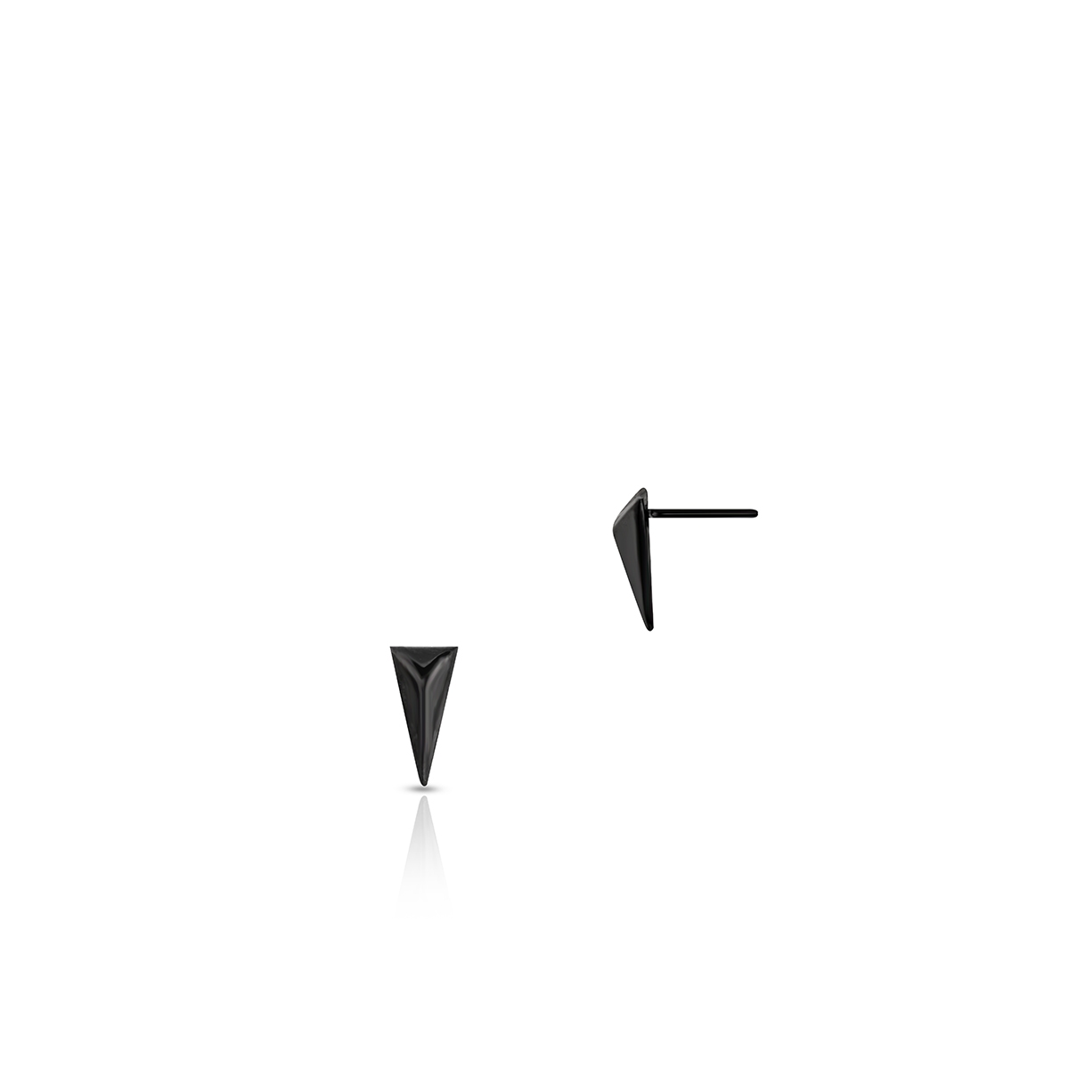 Kolczyki stal trójkąty