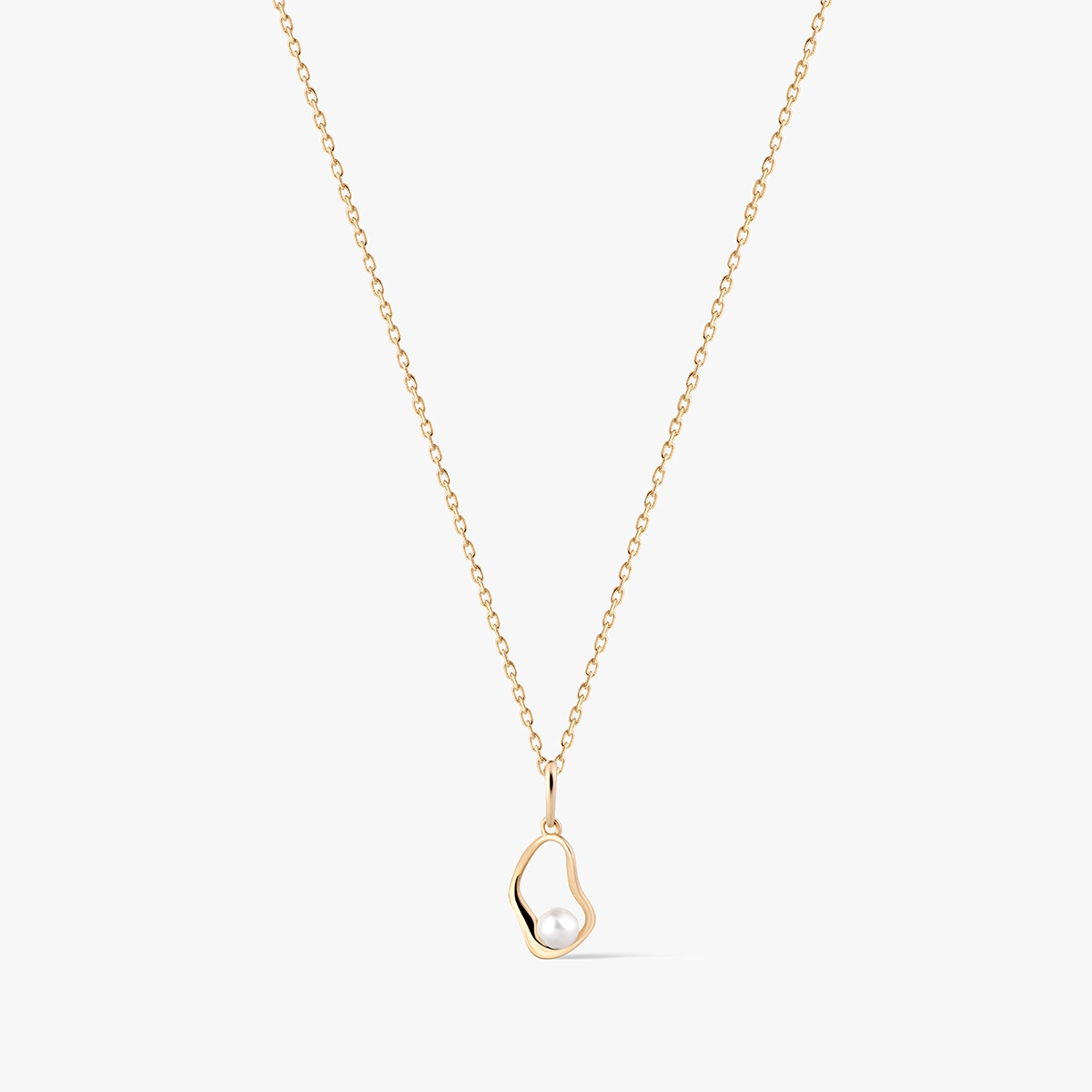 Wisiorek złoty z perłą