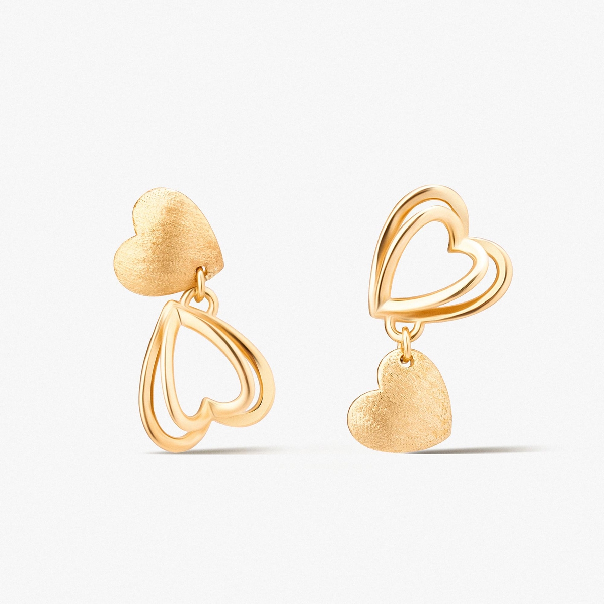 Kolczyki złote Czułość