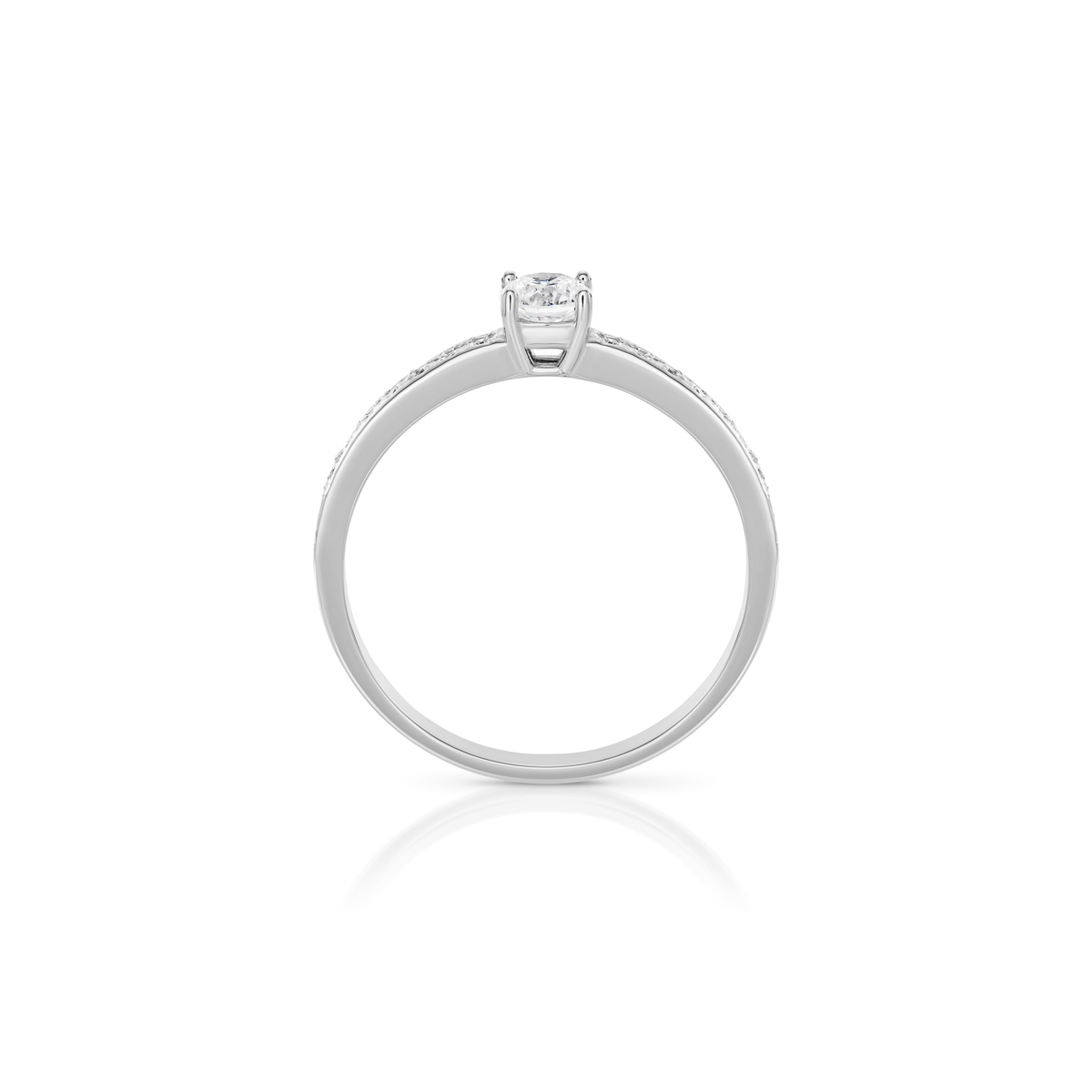 Pierścionek zaręczynowy złoty Szczęśliwy