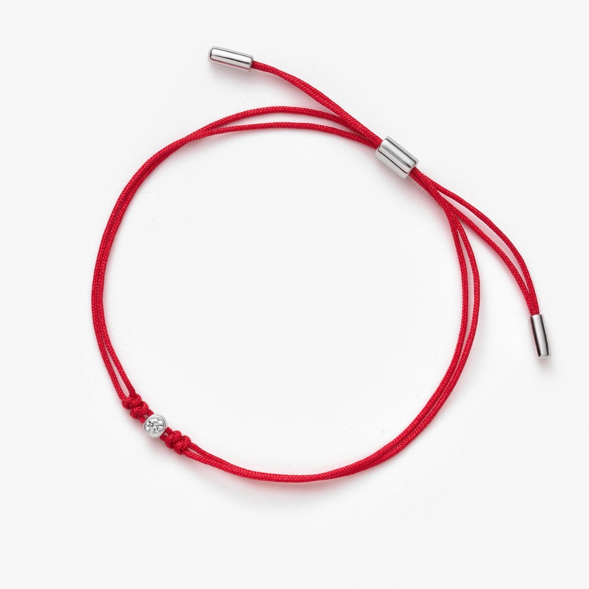 Bransoleta srebrna z diamentem laboratoryjnym Czułość