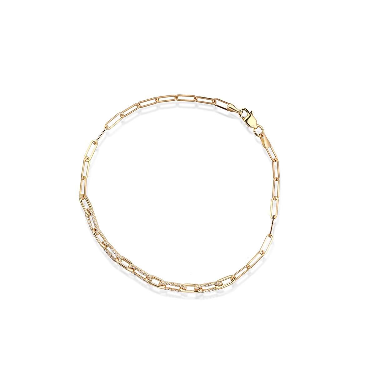 Bransoleta złota z brylantami