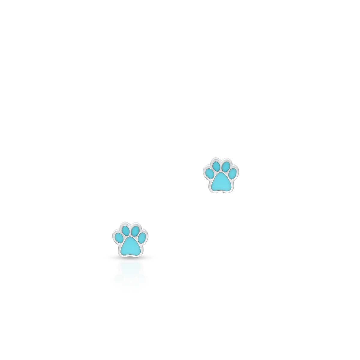 Kolczyki srebrne łapki