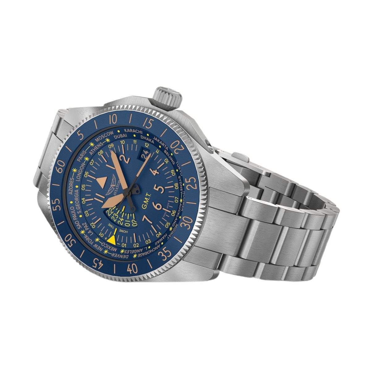 ZEGAREK AVIATOR AIRACOBRA GMT