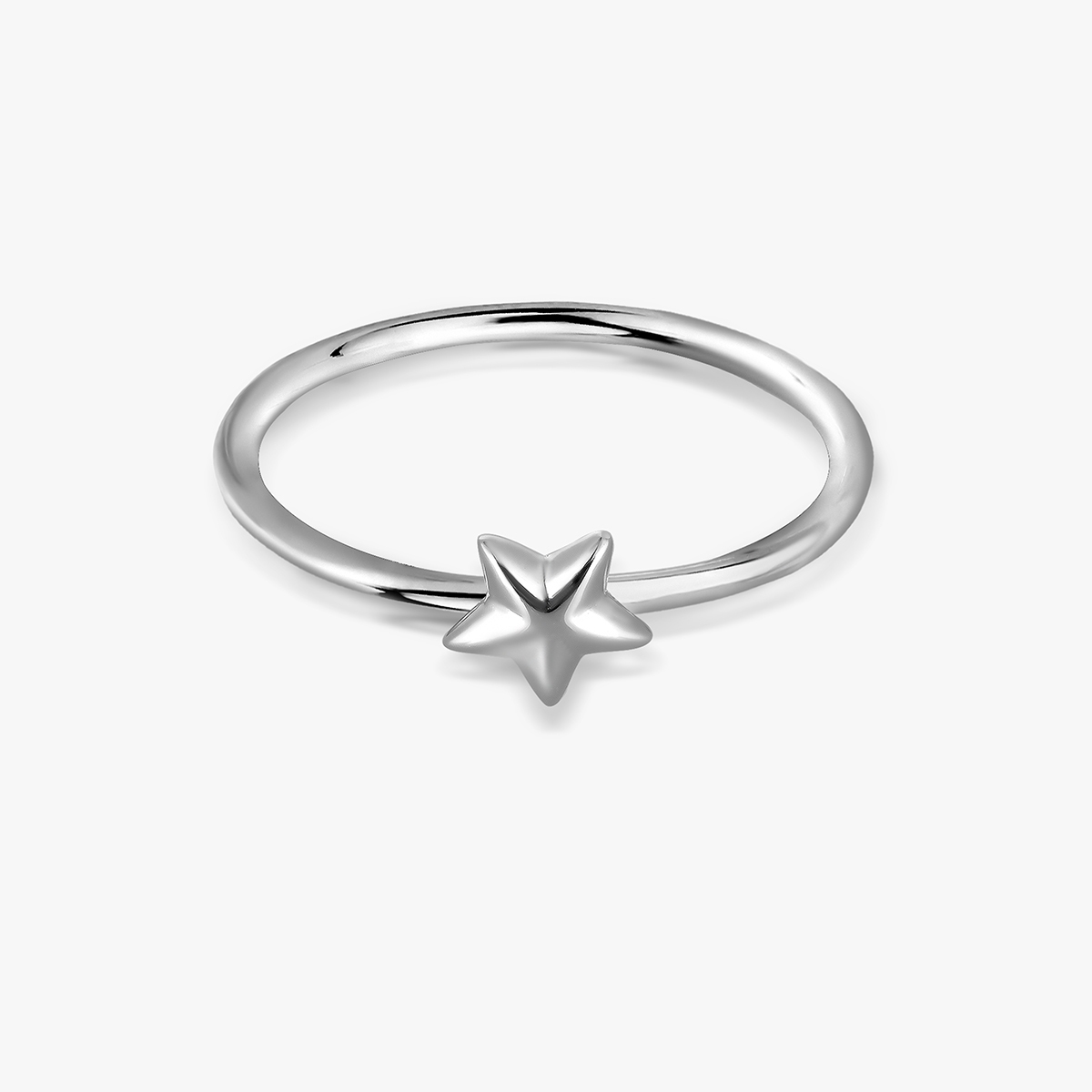 Pierścionek srebrny z gwiazdką
