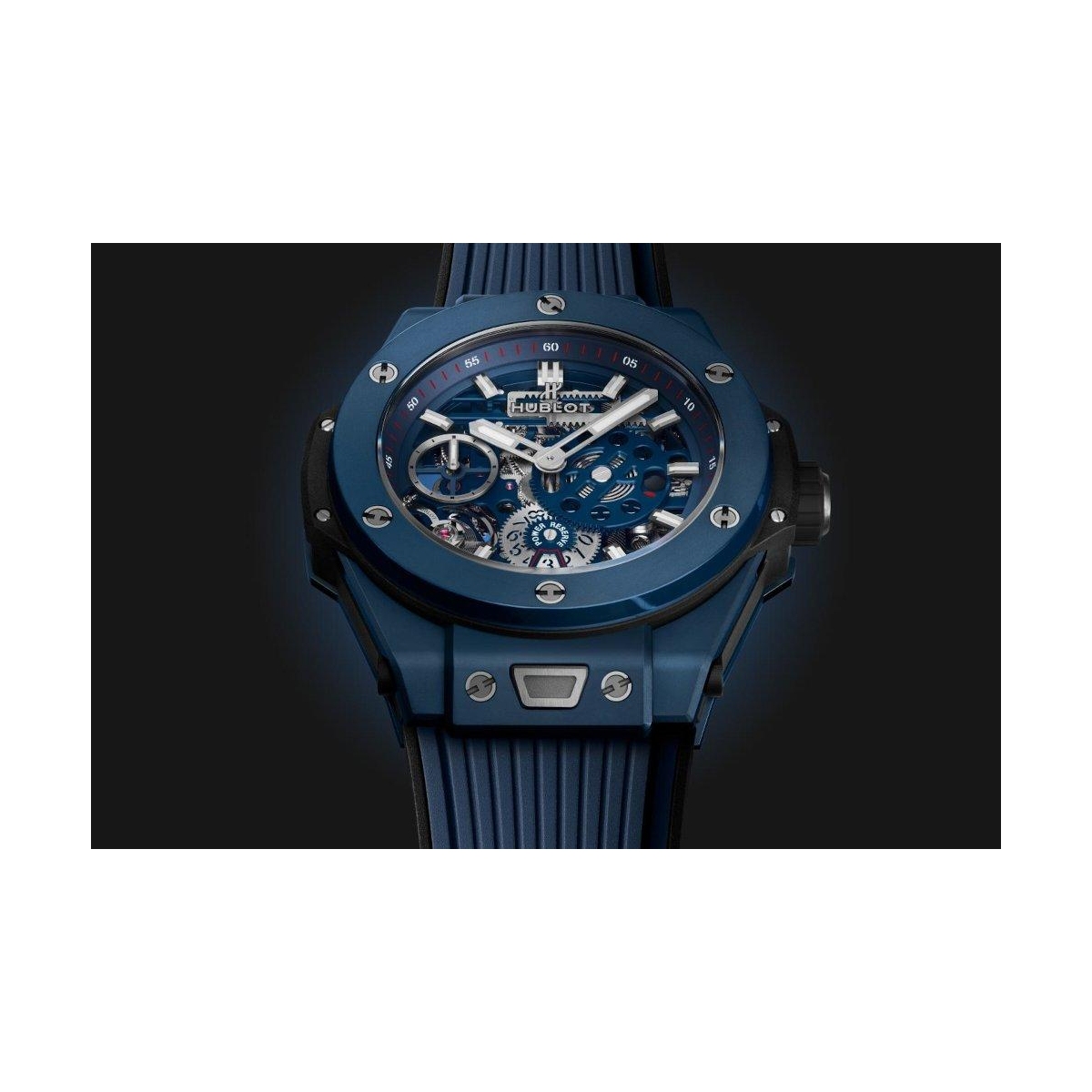 ZEGAREK HUBLOT BIG BANG MECA-10 CERAMIC BLUE