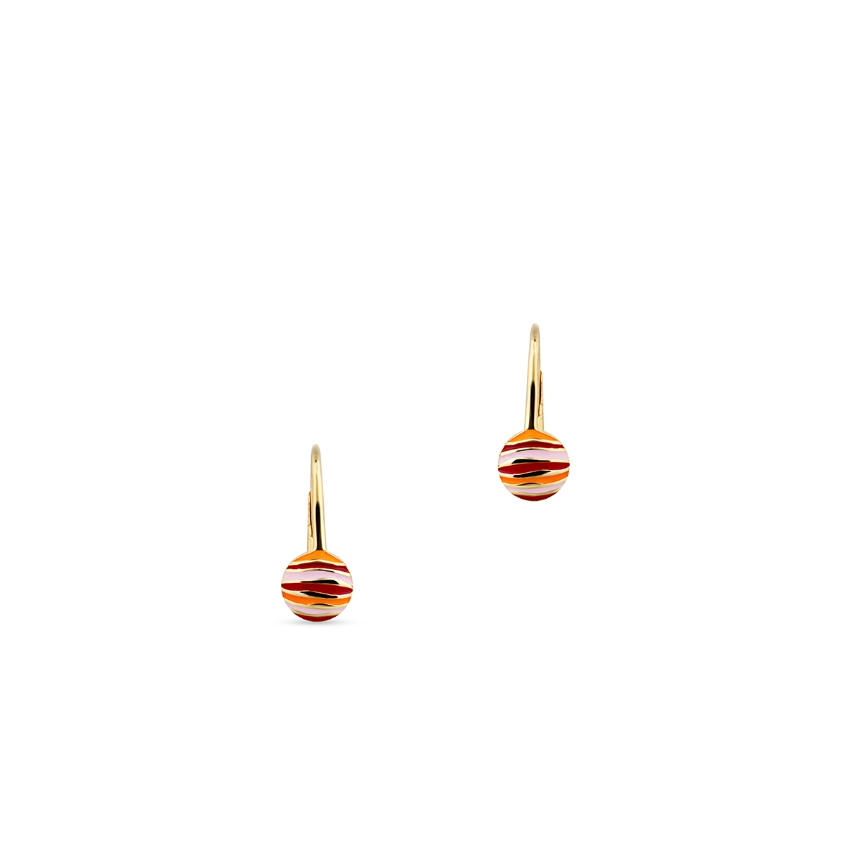 Kolczyki srebrne z motywem planety