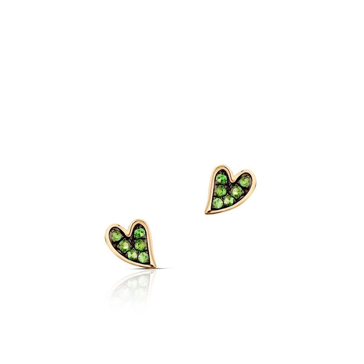 Kolczyki złote Kwiaty Nocy Anturium