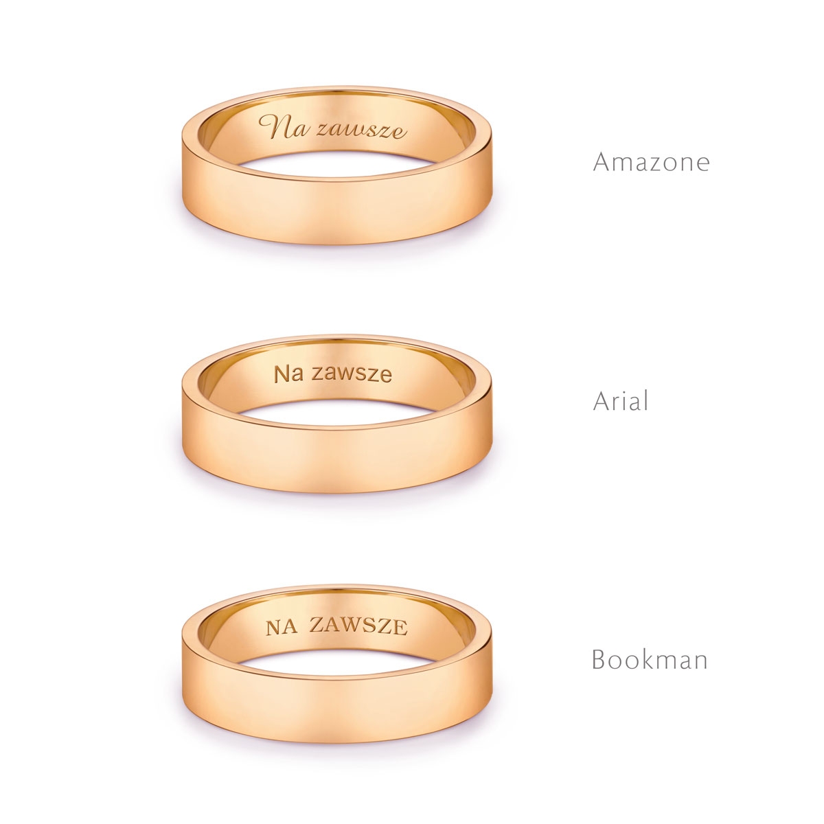 Obrączka złota LOVELY męska