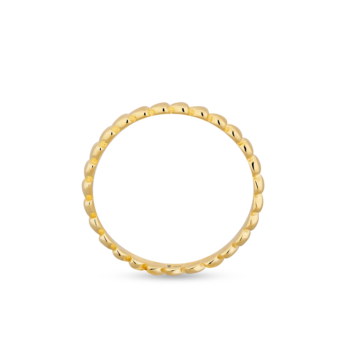 Pierścionek srebrny pozłacany