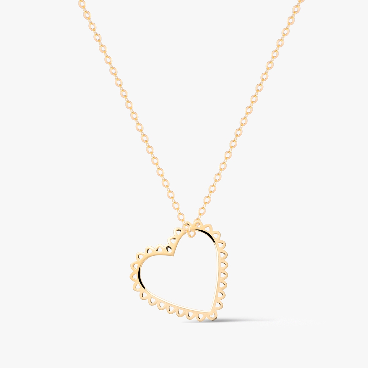 Naszyjnik złoty z sercem