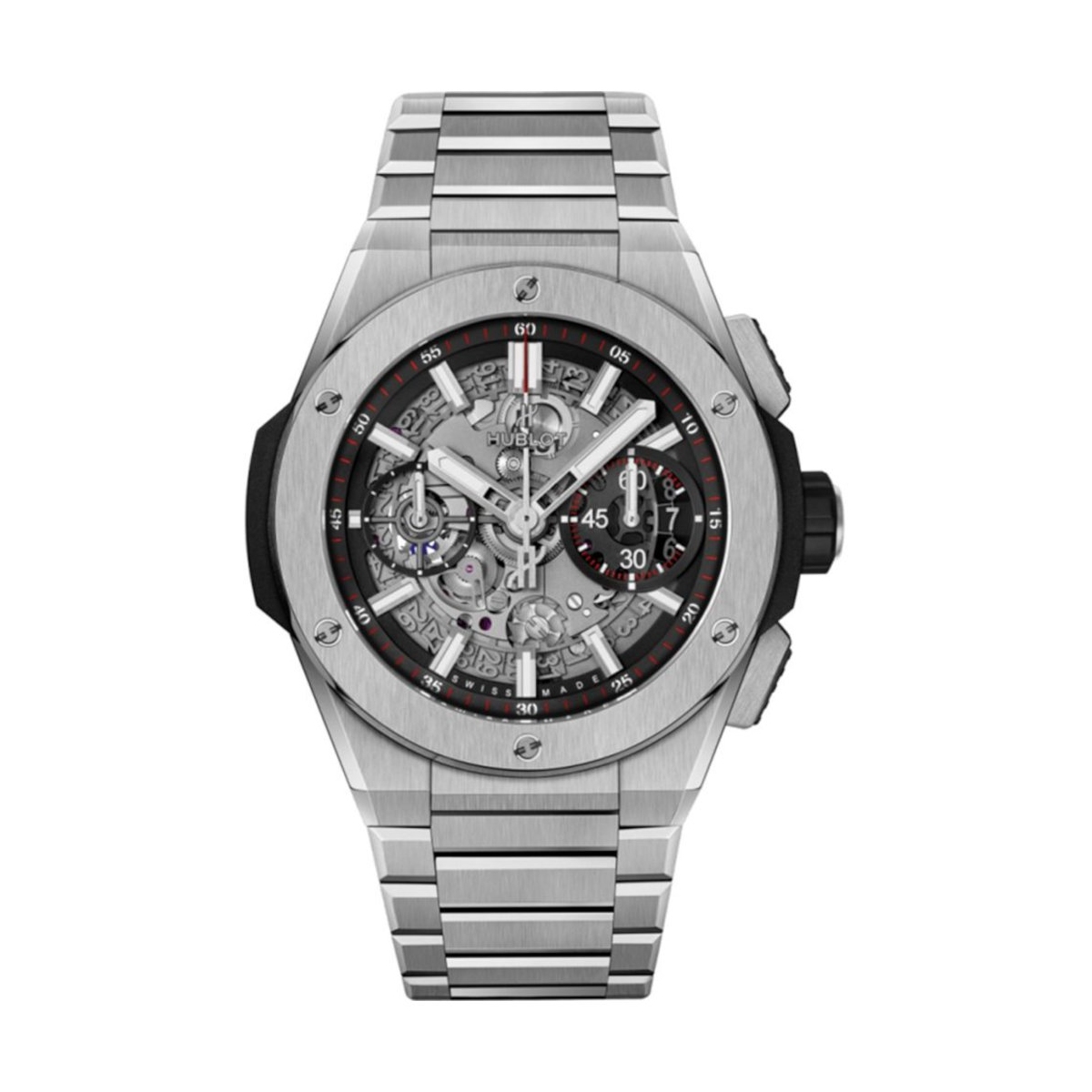 ZEGAREK HUBLOT BIG BANG INTEGRATED TITANIUM CHRONOGRAPH