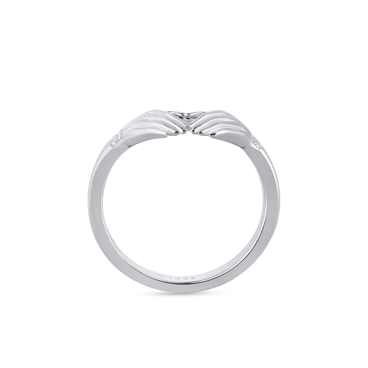 Pierścionek srebrny z motywem serca