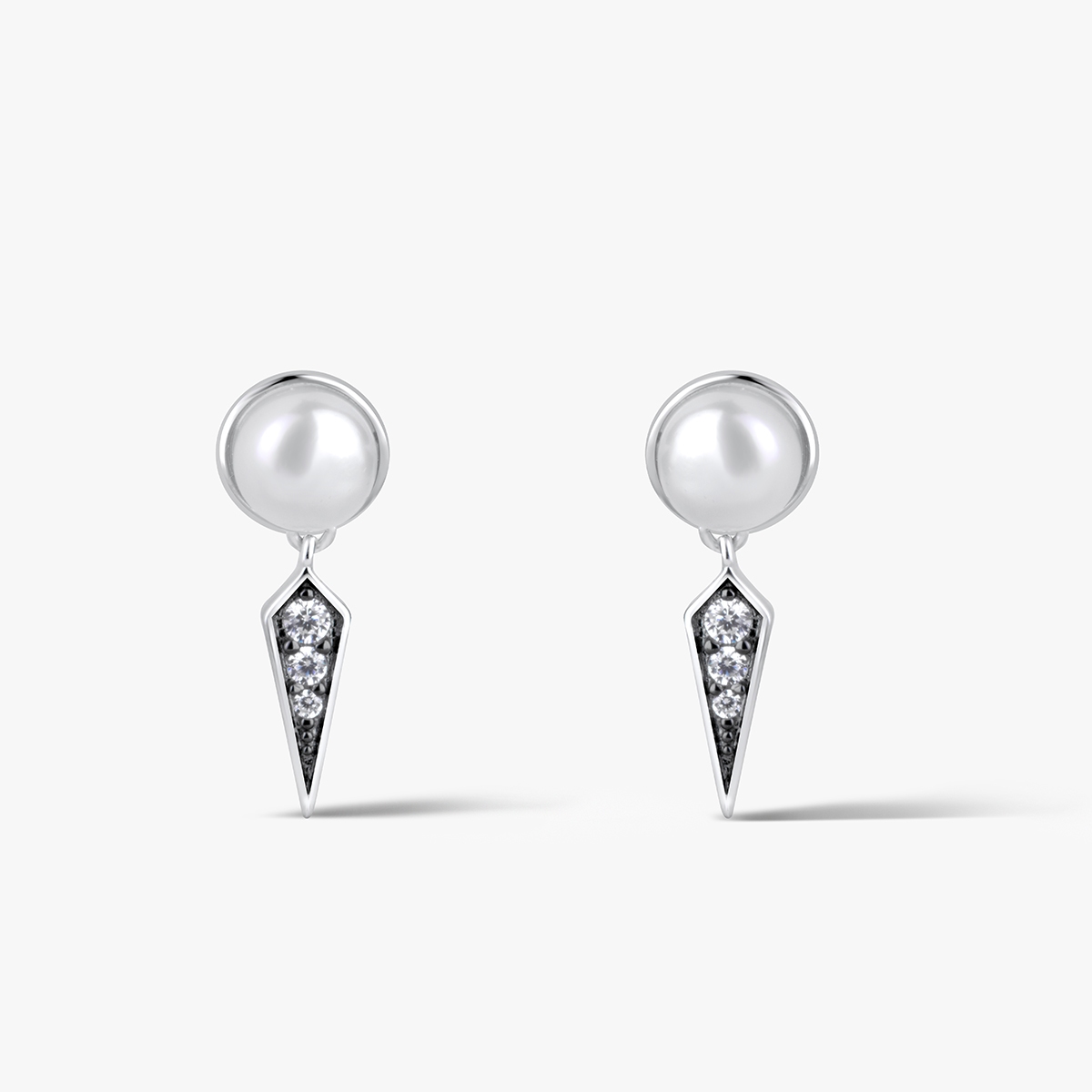 Kolczyki srebrne Royal Star