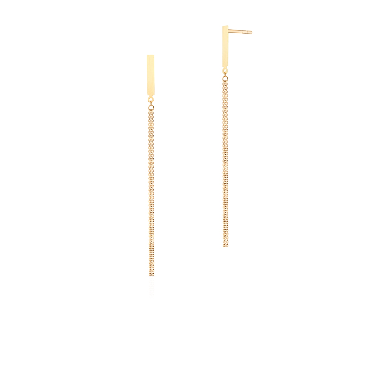 Kolczyki złote długie