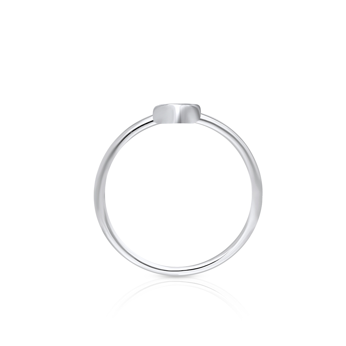 Pierścionek srebrny serce