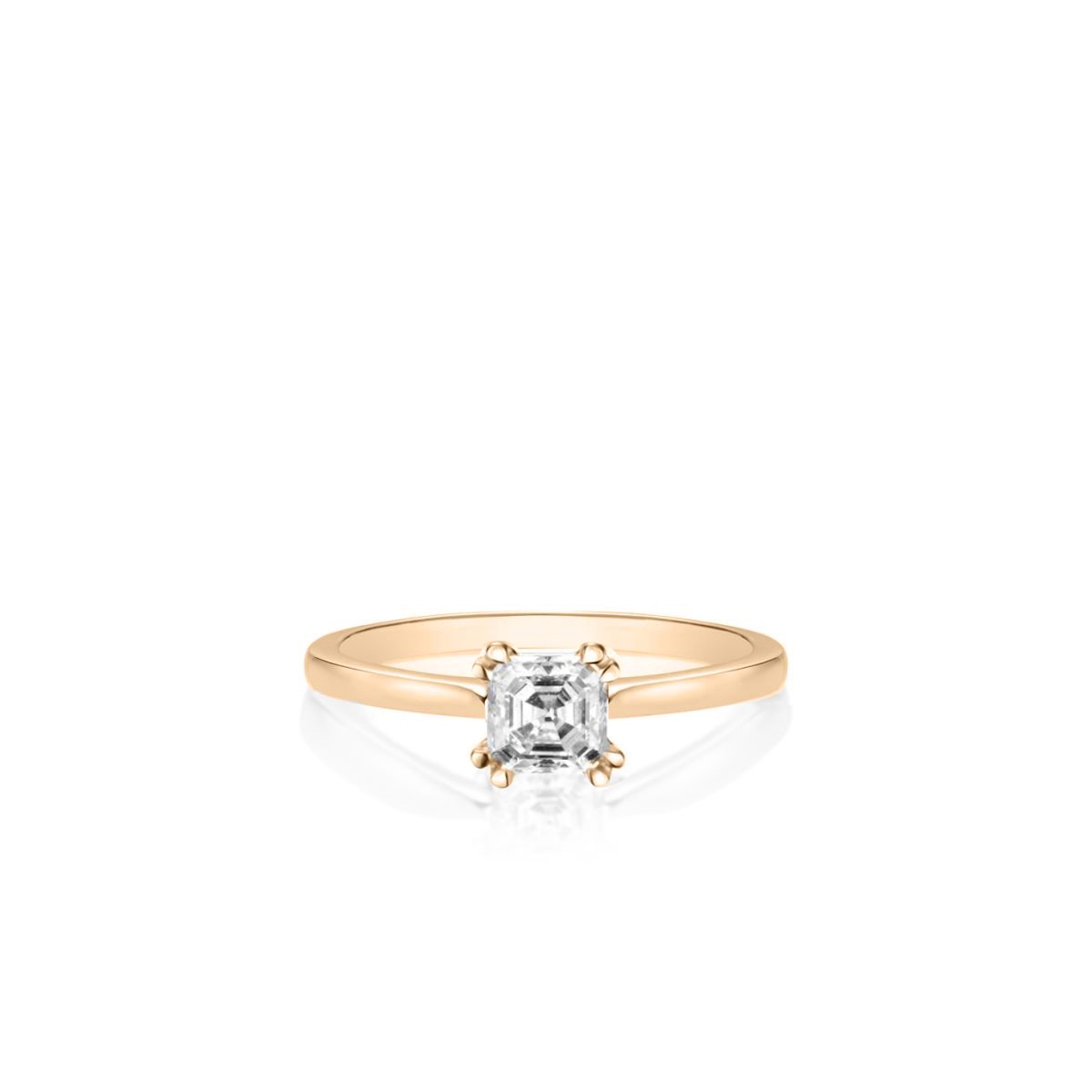 Pierścionek zaręczynowy złoty Królewski